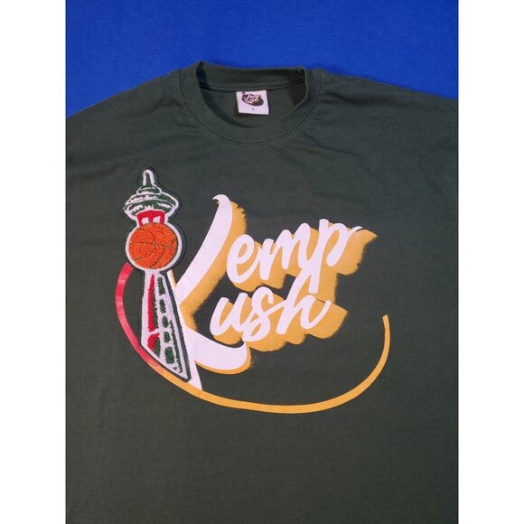 Kemp Kush Green T-Shirt Men's Size Large Seattle Super Sonics - Picture 9 of 15
